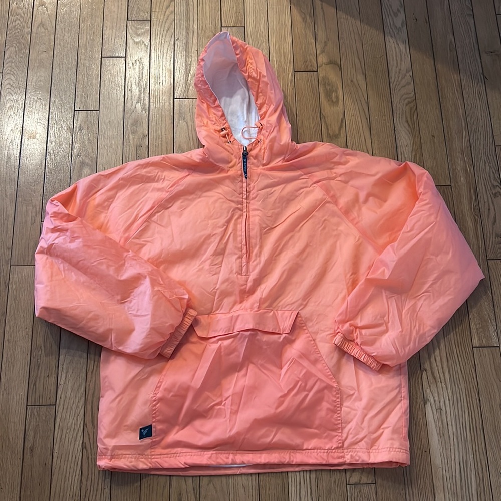Charles River peach raincoat - Picture 2 of 12